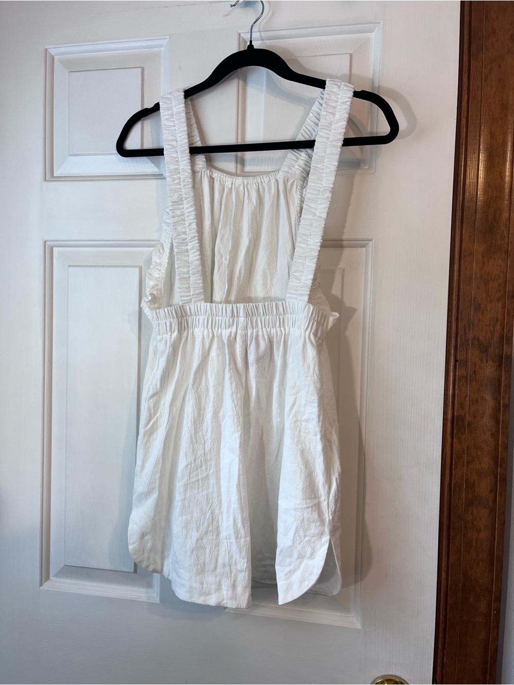White Ruffled Strap Romper - Picture 4 of 4